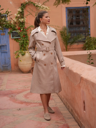 Gabardina cuadro vichy